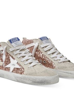 Golden Goose Glitter Mid-Star Sneakers